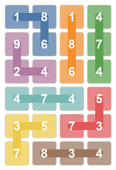 Number Grid Puzzle Example Diagram