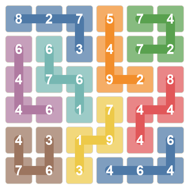 Number Grid Puzzle Example Diagram