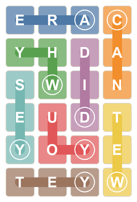 Word Grid Puzzle Example Diagram